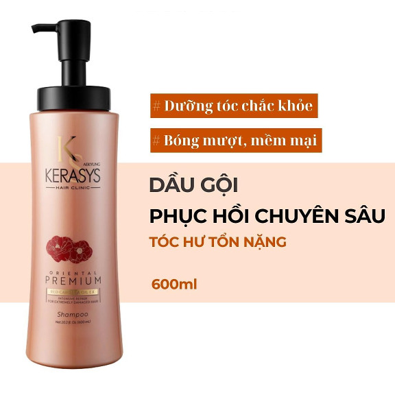 Dầu gội Aekyung Kerasys (Dưỡng tóc chắc khỏe - Dành cho tóc hư tổn nặng) 600 ml