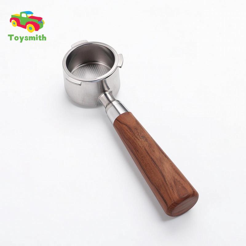 Portafilter không đáy 51mm Naked Portafilter Cà phê ba tai A1 Gỗ hồng