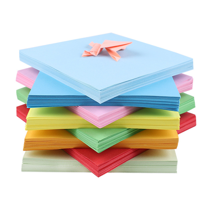 Handmade Origami Giấy Màu Vuông Origami Trẻ Em Origami Ngàn Cần Cẩu Giấy Origami Chất Liệu Nhà Sản X