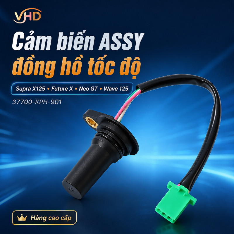 Cảm BIẾN ASSY Đồng hồ tốc độ TỐC ĐỘ KM Supra X125, Future X, Neo Gt, Wave 125 Hàng Cao Cấp 37700-kph