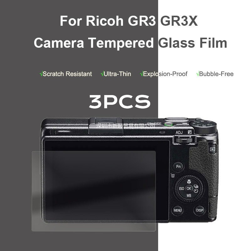 3 Chiếc Cho Ricoh GR-IV GR-IIIx-HDF GR-IIIx GR-III-HDF GR-III GR-II GR-GR1 Bảo Vệ Màn Hình LCD Camer