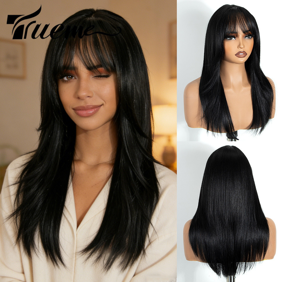 Trueme 20 Inch Ash Blonde Ombre Ren Mặt Trước Tóc Giả 6x4 HD Không Keo Chịu Nhiệt Tổng Hợp Tóc Giả L