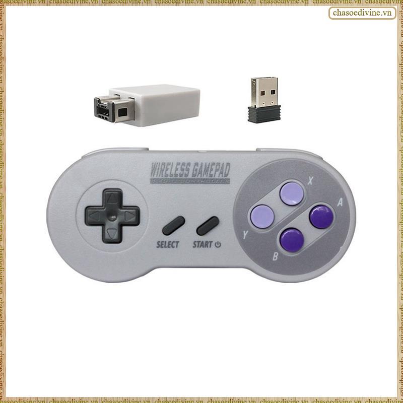 [K O G X] Tay cầm chơi Game 2.4G ABS Tương thích cho SNES Mini PC NS Switch 2 nút màu