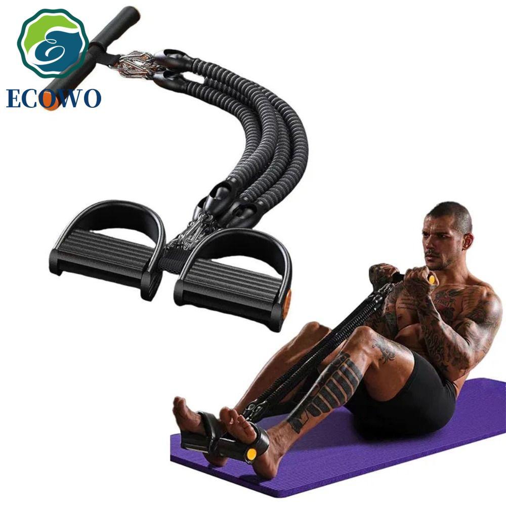 AQUAGEM Bàn Đạp Kéo Lên Ngồi Huấn Luyện, 2 / 3 / 4 Dây 50 / 75 / 100 Pounds Bàn Đạp Căng Dây Tập Thể