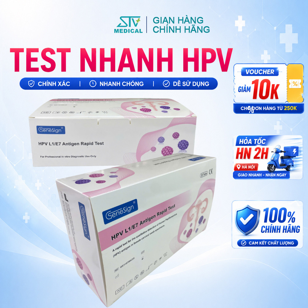 Kit Test HPV Genesign Chính Hãng - Bộ Lấy Mẫu Xét Nghiệm HPV Dễ Sử Dụng