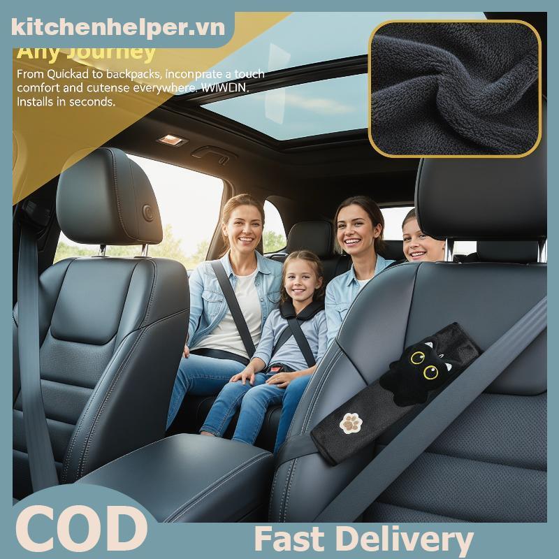 KI Universal Cat Dây An Toàn Miếng Lót Vai Mềm Mại Sang Trọng Phụ Kiện An Toàn Cho Xe Kéo Và An Toàn