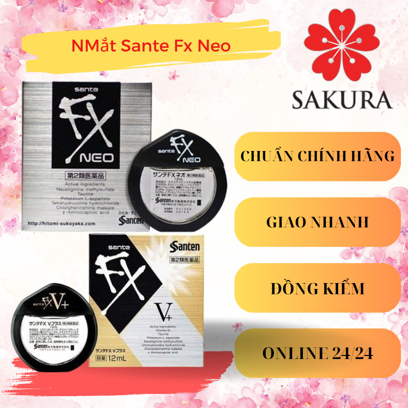 Nước N/Mắt Sante Fx Neo Nhật Bản
