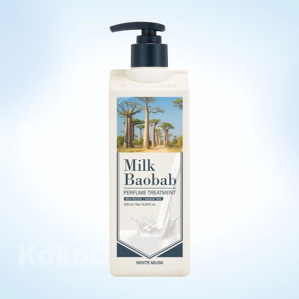 Sữa Baobab Nước Hoa Điều Trị, Xạ Hương Trắng, 500ml, 1 cái / Điều Trị Tóc Hàn Quốc / Hương Xạ Hương 