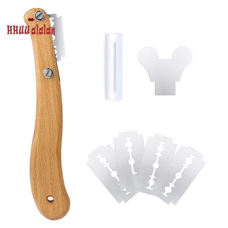 Bánh mì Lame có tay cầm bằng gỗ, Dụng cụ cắt bánh mì Lame, Dụng cụ cắt bánh mì, Dụng cụ làm bột