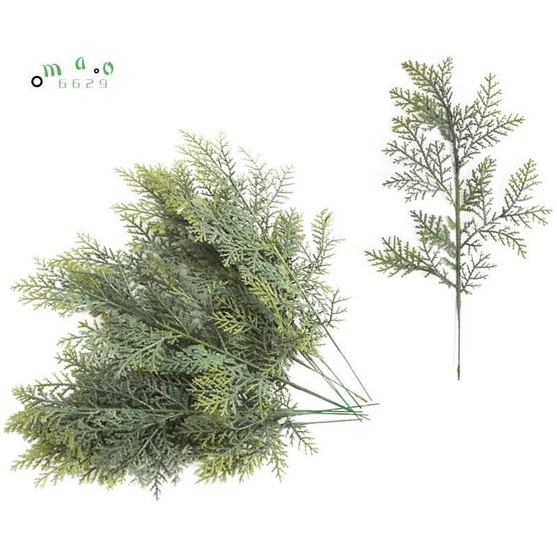 20 Chiếc Nhân Tạo Cedar Sprigs Giả Cedar Nhánh Cedar Thân Cây Sprigs Chọn DIY Phụ Kiện