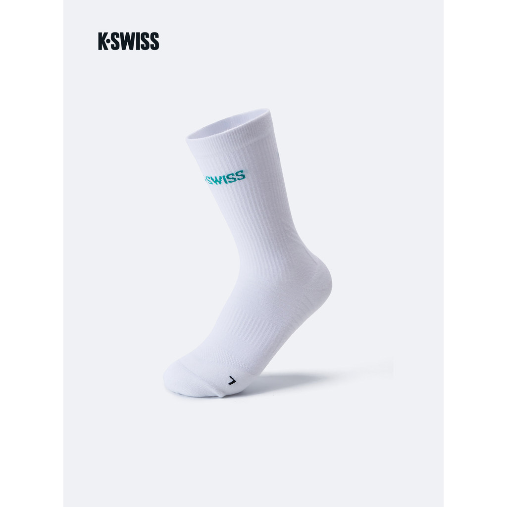KSWISS Gasway Tennis Tất Rúp Cùng Phong Cách Thể Thao Tất Nam Khăn Đáy Giữa Ống Tất SX0475