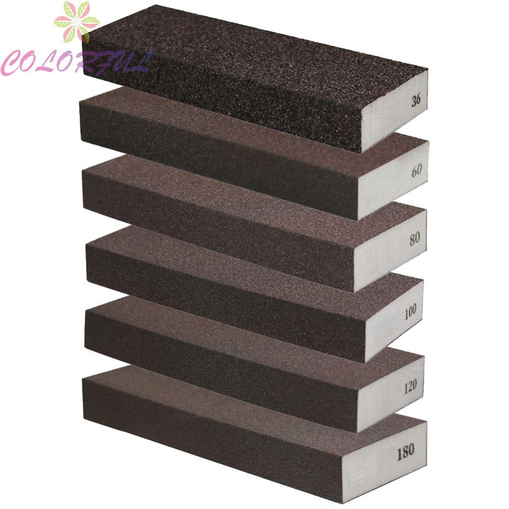 High Density Sanding Sponge Blocks for Wood Paint Metal 6 Grit Options