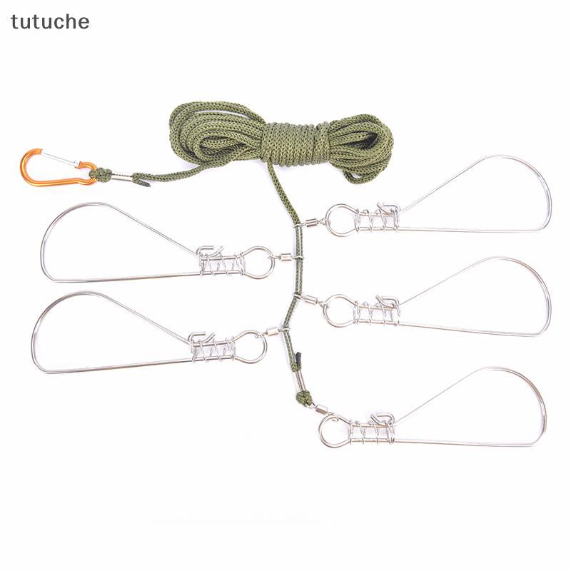 Tutu Fishing Lo Bule Fishing Snaps Chain Stringer With Float Live Fish Lo Belt VN