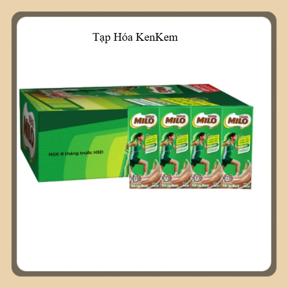 Thùng Sữa Milo 48 Hộp x 180ml Chính Hãng  - Sữa Lúa Mạch Nestlé Milo Giá Tốt | Mua Tối Đa 3 Thùng | 
