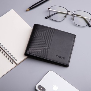 Ví nam da bò Trita (Thời trang nam dáng ngang - Ví da RVN05) Bagsmart