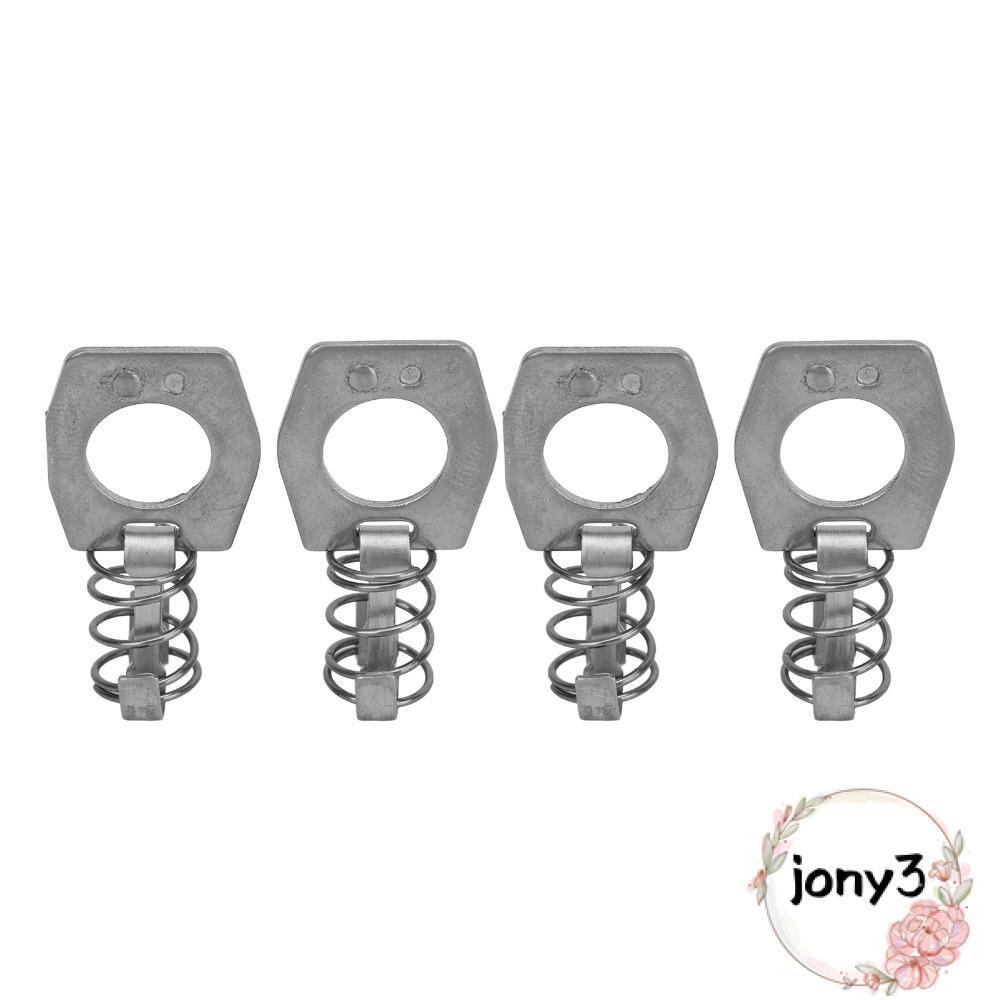 JONY 4 Miếng Máy Nước Nóng Cam Lock, Thép Không Gỉ Bạc RV Camper Fastener, Chốt Chốt RV Máy Nước Nón