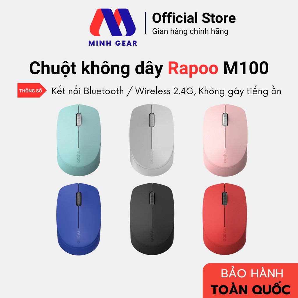 Chuột Không Dây Rapoo M100 Silent (Hàng Chính Hãng)