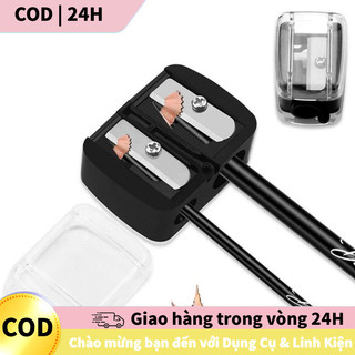 [COD] Bộ Chuốt Bút Chì Mỹ Phẩm 2 Kích Thước 8mm & 12mm - Tiện Lợi Cho Kẻ Mắt, Mày, Môi
