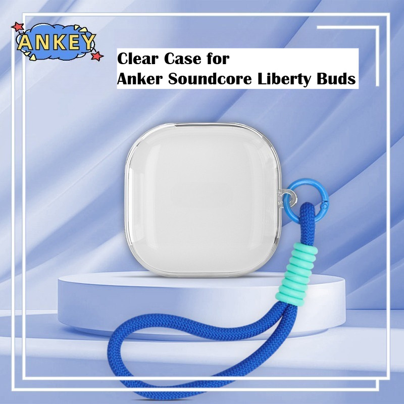 Compatible with Anker Soundcore Liberty Buds Clear Earphone Case TPU Shell Transparent Headphone Cov