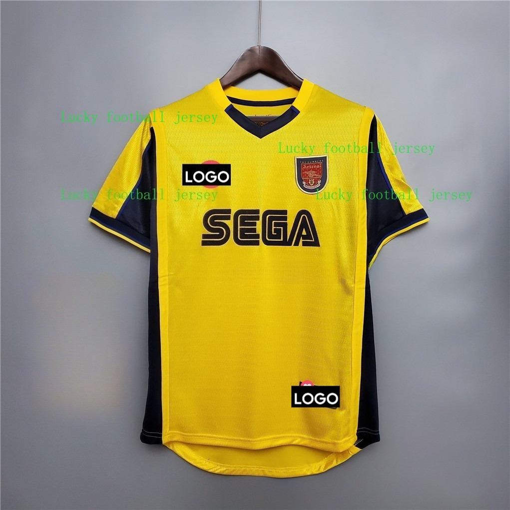 2000-2001 Arsenal Sân khách Retro Bóng đá Jersey + 00-01