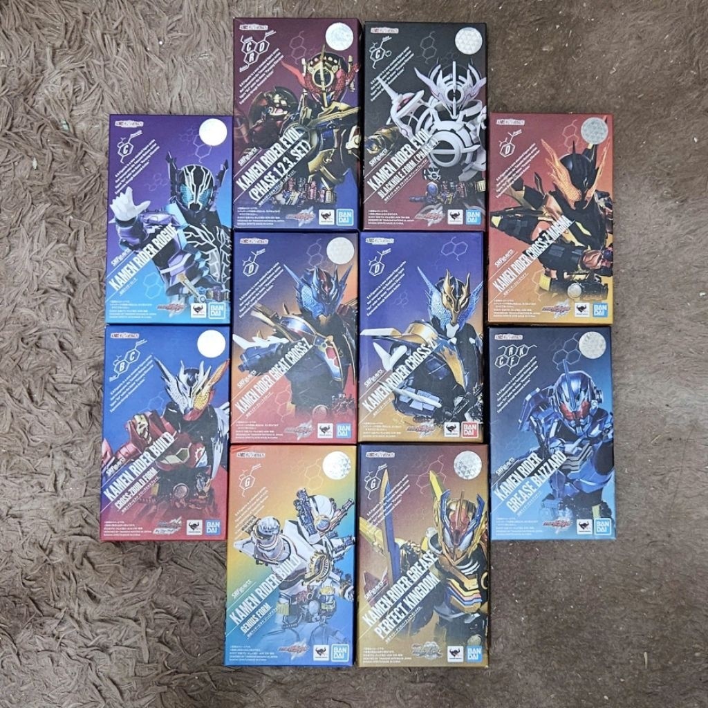 SHFiguarts - Đồ chơi mô hình hiệp sĩ mặt nạ SHF Kamen Rider Build / Cross Z / Grease / Rogue / Evol