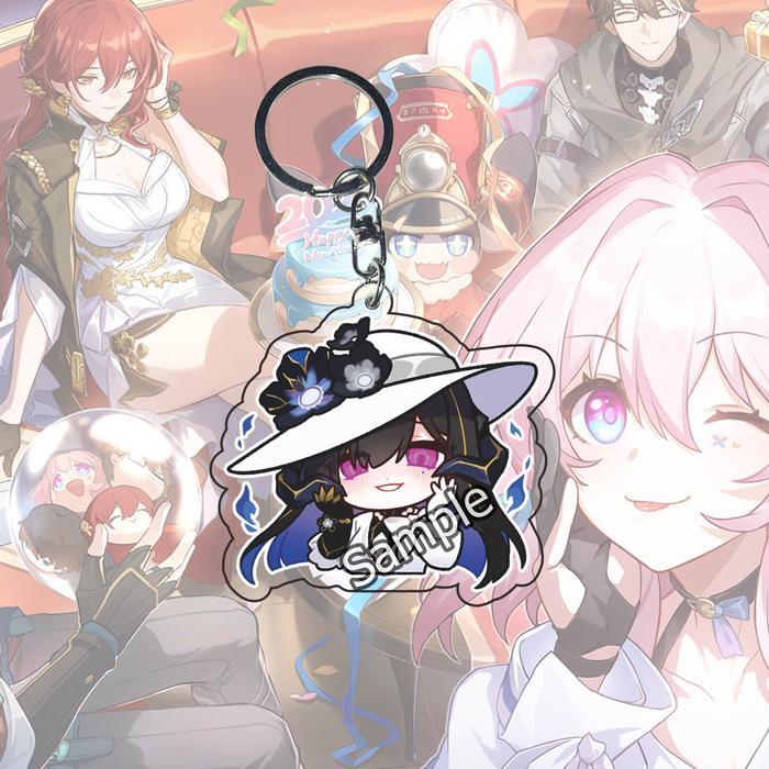 Gantungan Kunci Anime Game Honkai Star Rail Dahlia  - Keychain - Dahlia 1, Strap HP
