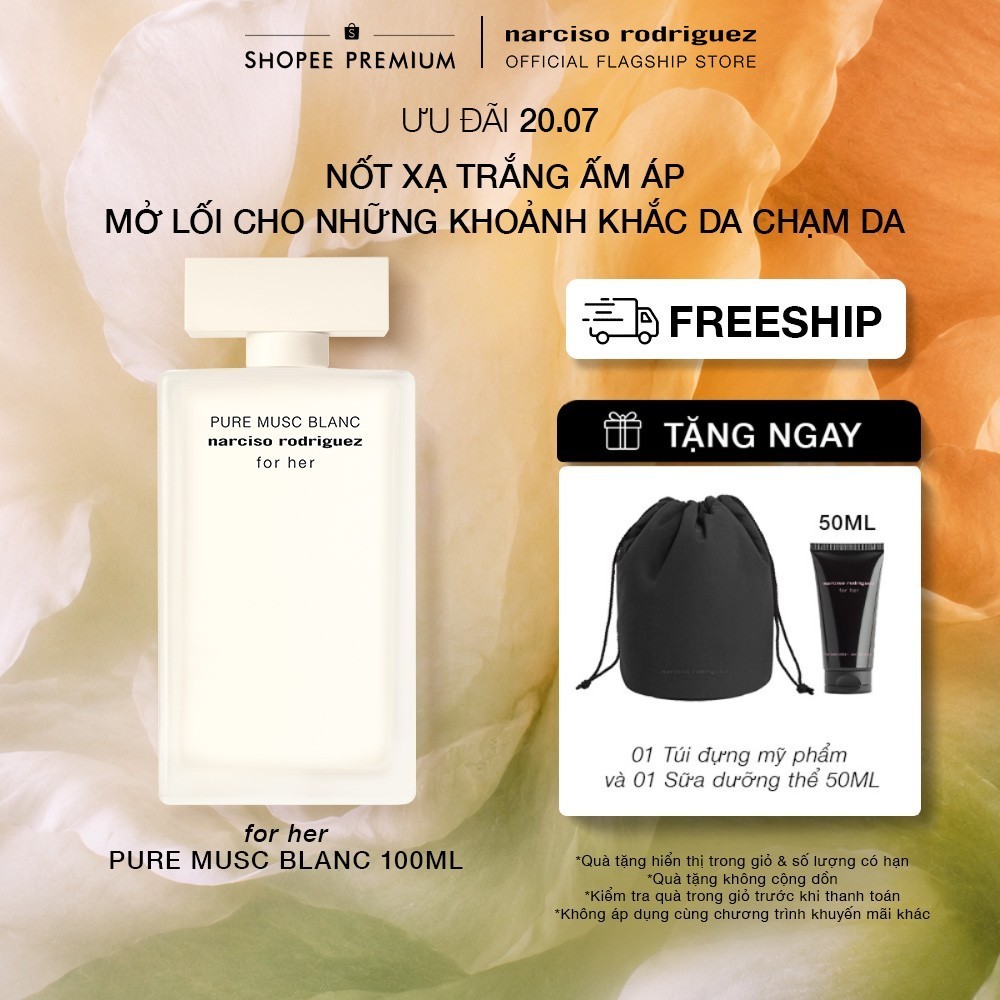 Nước Hoa nữ Narciso Rodriguez For Her Pure Musc Blanc Eau de parfum Intense 100ml