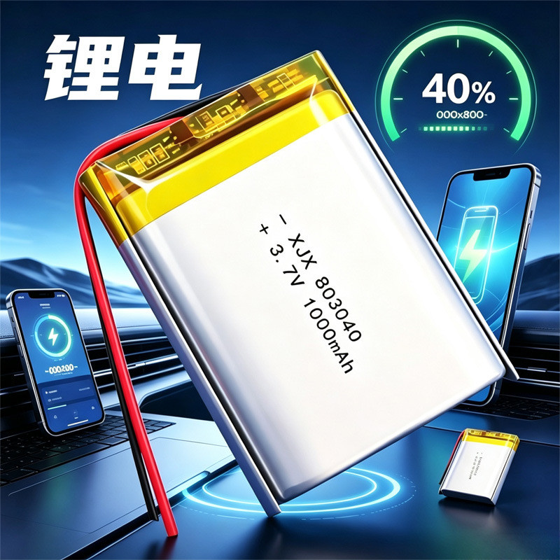 Pin Lithium Polymer803040- Pin tẩy nếp nhăn chuột bằng pin lithium-Ion 1000mAh 3.7V