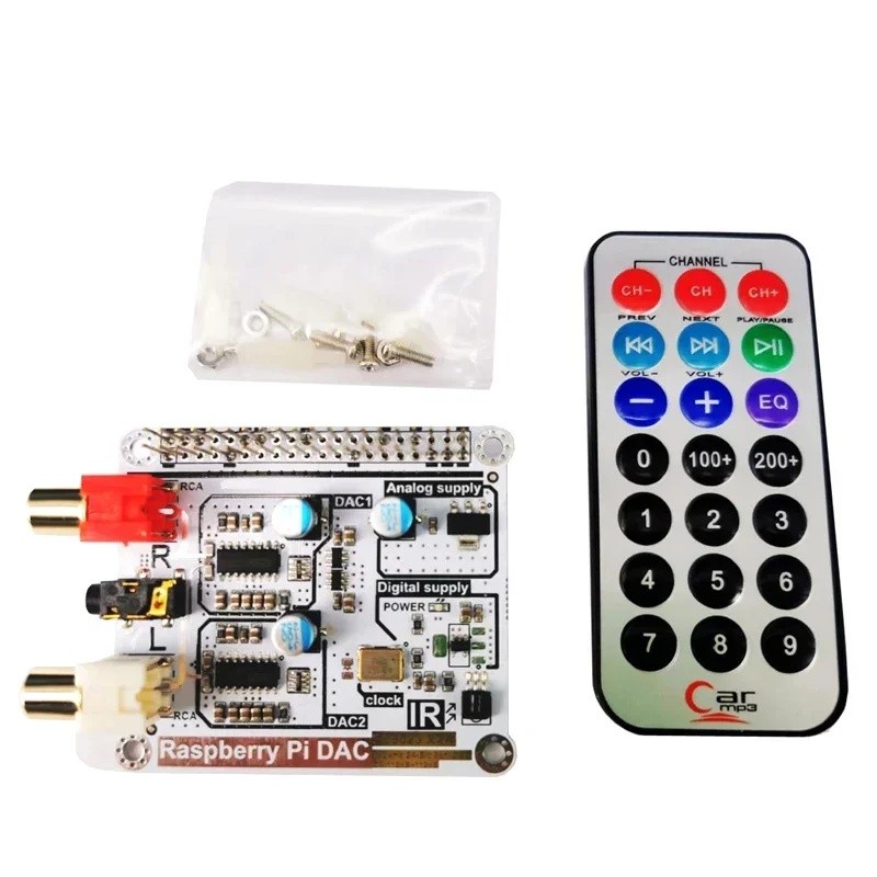 Dual ES9023 Volumio Moode Raspberry Pi DAC Tương thích với 4B 3B + 3B 3A 2B ZERO W 2W Giải mã HIFI I