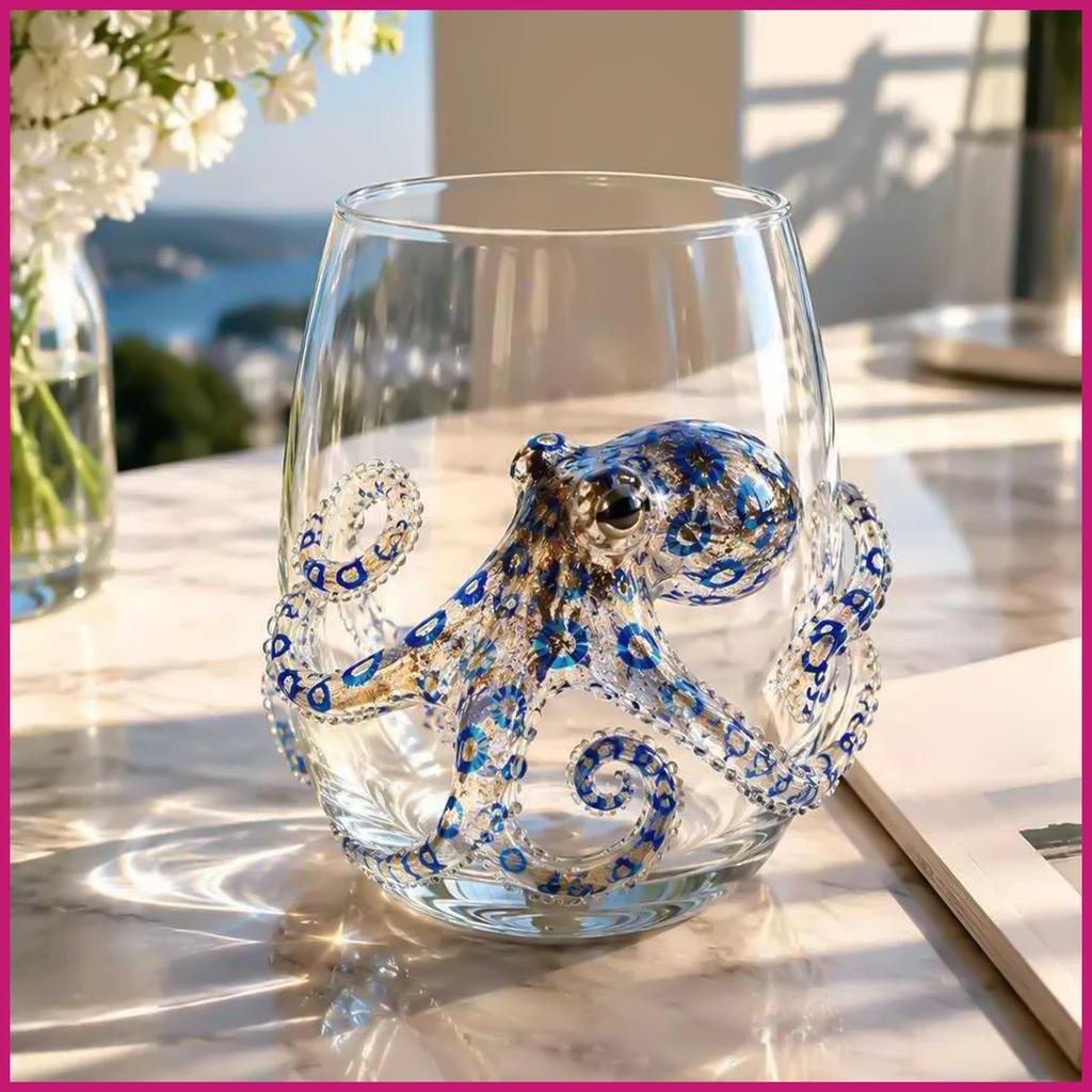 Bourbon Thủy Tinh Trang Trí Động Vật Bourbon Nước Tumbler Ngộ nghĩnh Rượu Ly Rượu Cho Cha Chồng Ông 