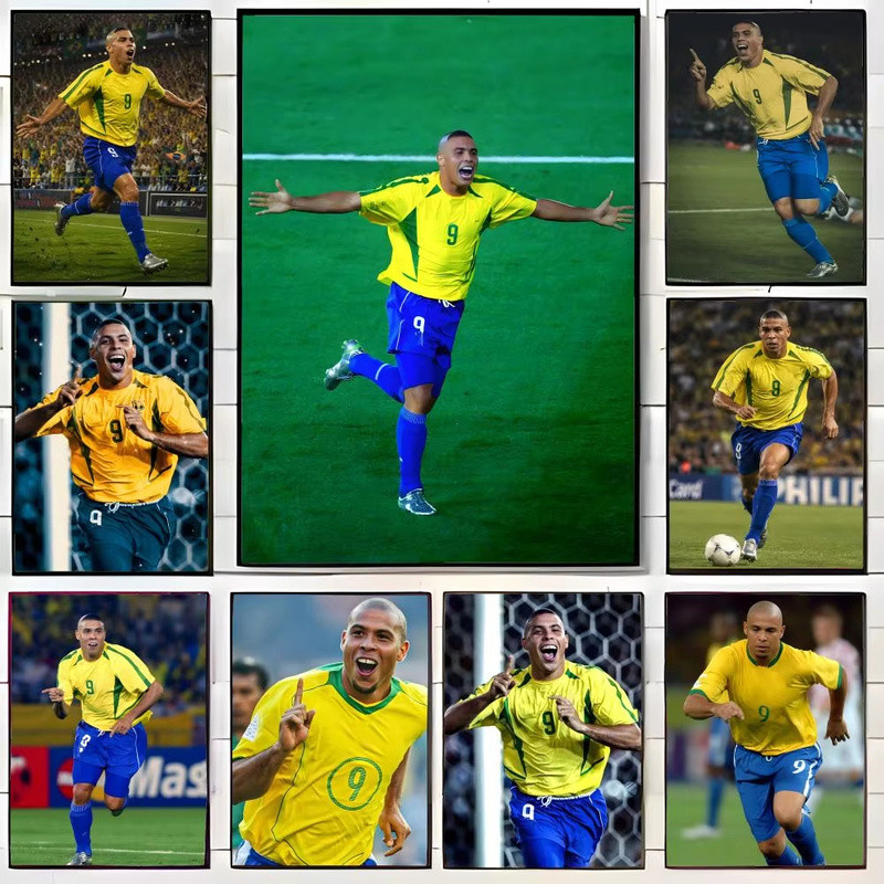 Ronaldo Nazario Poster Wall Art Print Decorative Mural Home Decor Gift Unframed