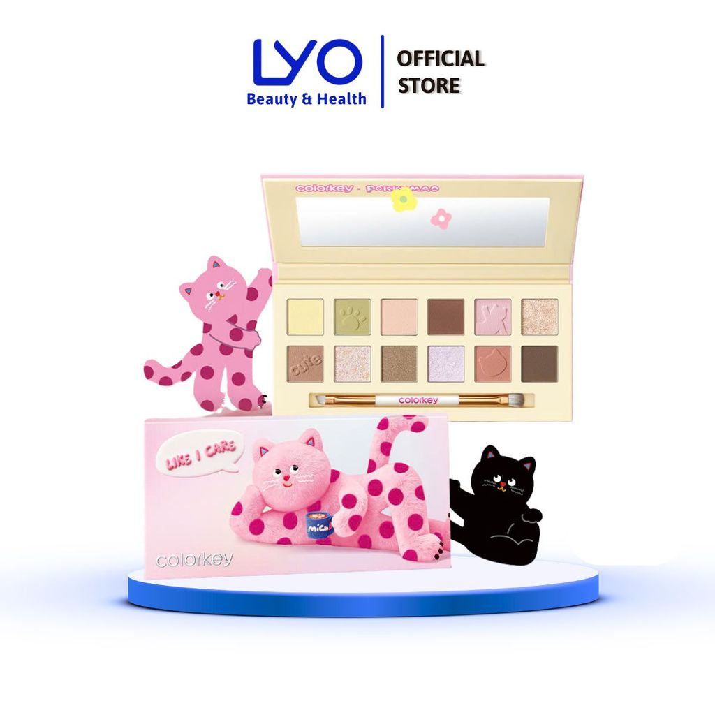 Bảng Phấn Mắt 12 Màu Đa Năng Pokky Mao Bloom Chase 12-Color Eyeshadow Palette LYO OFFICIAL