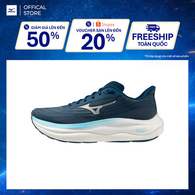 Giày Chạy Bộ NAM WAVE SKY 9 - Xanh - J1GC250253
