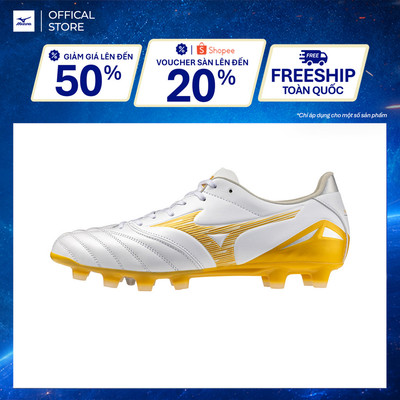 Giày Bóng Đá UNISEX Mizuno MORELIA NEO IV PRO - Trắng vàng - P1GA263450