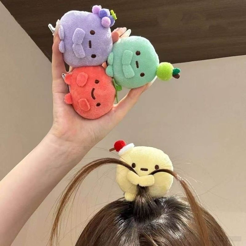 | Kẹp tóc Sumikko Gurashi dễ thương Nhật Bản sang trọng ba màu dango mini frui 7XjhyR23PP0801