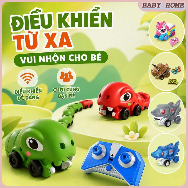 Xe Rắn điều Khiển Từ Xa Rắn Tham Lam – Xe đua Từ Tính Ghép Không Giới Hạn Cho 2 Người Xe điều Khiển 