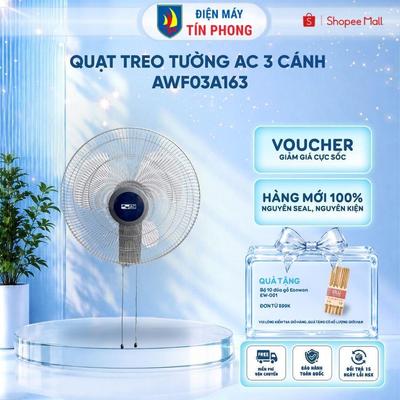 Quạt treo tường AC 3 cánh AWF03A163 55W - 3 mức gió - Bảo hành chính hãng