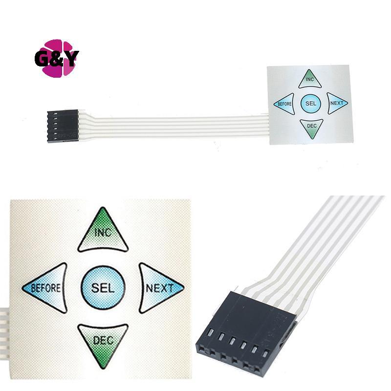 G & Y 5 phím Ma trận mảng 1x5 màng chuyển đổi bàn phím bàn phím bảng điều khiển 40 * 40mm