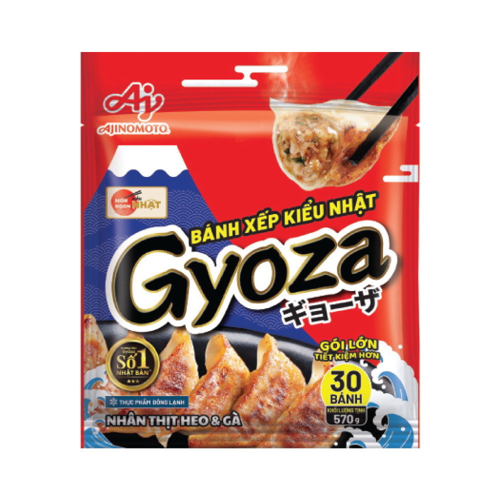 Bánh xếp Gyoza Ajinomoto nhân thịt heo và gà 570g - 71011