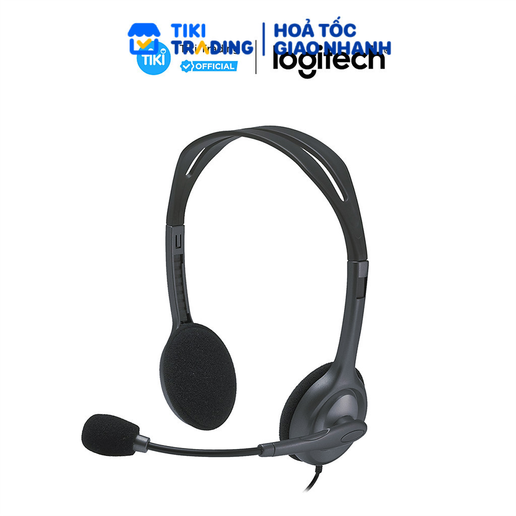 Tai nghe chụp tai Logitech H111 - Hàng chính hãng