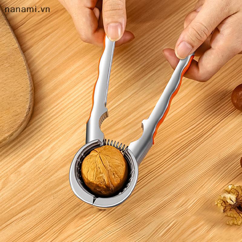 [nanami] Hợp kim kẽm Nutcraer Sheller Cra Hạnh nhân Walnut Pecan Hazelnut Filbert Nut Nhà bếp Nut Sh