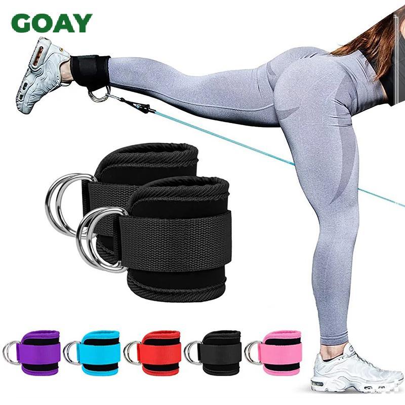 GOAY Dây đeo mắt cá chân Đôi chữ D có thể điều chỉnh Vòng bít mắt cá chân cho các bài tập Glutes Châ
