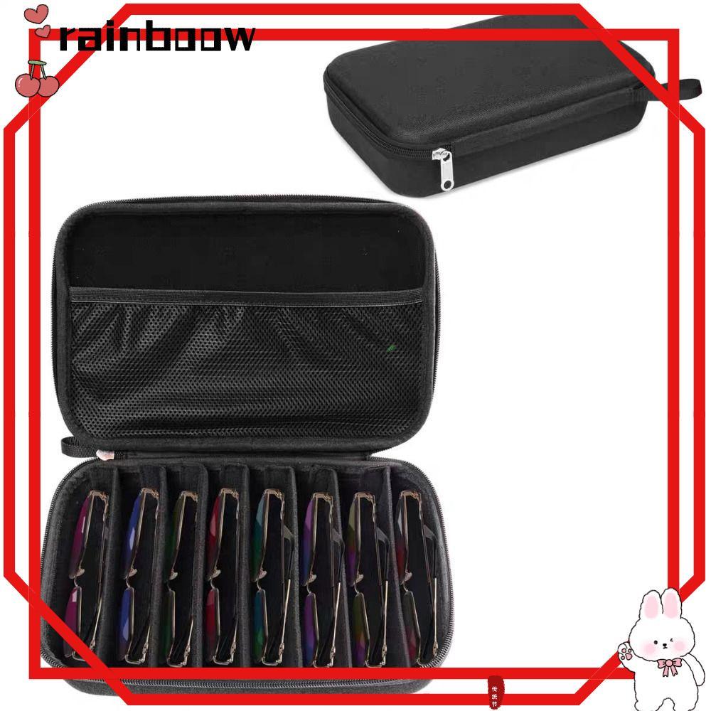 Hộp lưu trữ kính mắt RAINBOW, Kính chống áp lực di động, Vỏ cứng bền 4 / 5 / 7 / 8 Slots Kính râm dà