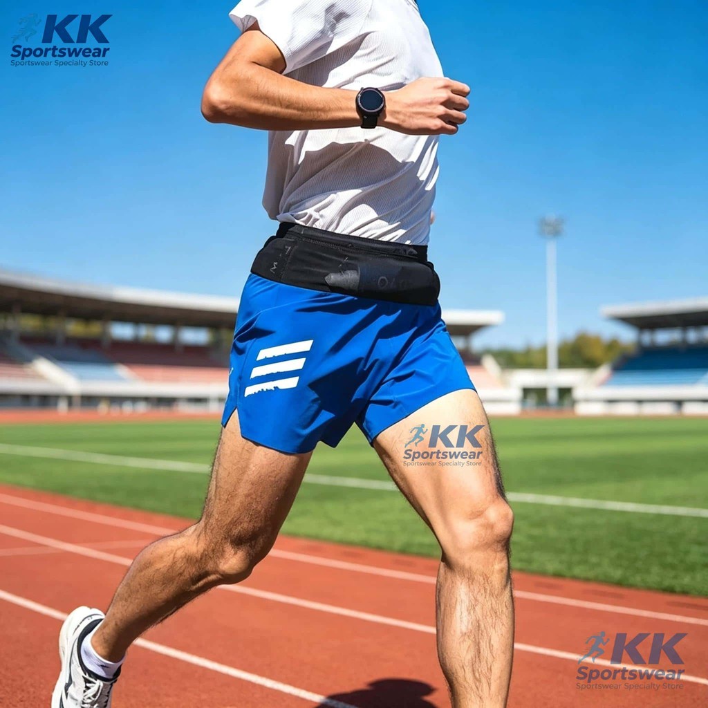 Marathon Professional Sports Running Pants Five-Inch Waist Bag Pants Adhesive Running Shorts Men's a