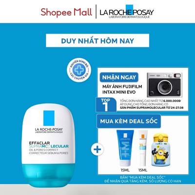 [MỚI] Kem dưỡng giảm dầu láng mịn lỗ chân lông La Roche-Posay Effaclar Supra Molecular 40ML