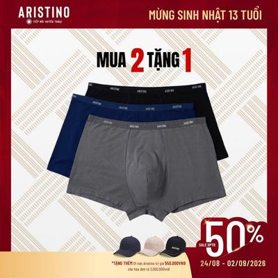 COMBO 3 Quần boxer nam bamboo kháng khuẩn co giãn nhanh khô ABX003EGP03