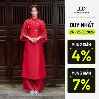 Quần lụa 3M02.2409S, quần lụa mặc phối cùng áo dài thiết kế bởi JM Dress Design
