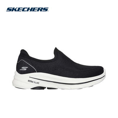 Giày Thể Thao Nữ Skechers GOwalk Aleena Đi Bộ - 125921-BKW Air-Cooled Goga Mat