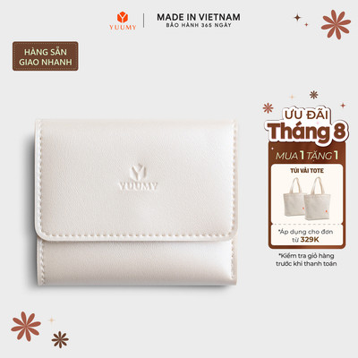 Ví Yuumy ( Thời trang nữ Gập 3 dáng cầm tay nhỏ gọn - Ví da Seasand YV85)