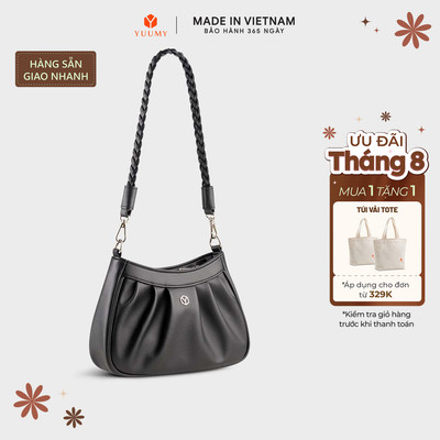 Túi Yuumy (Thời trang nữ xếp ly sành điệu - Túi đeo vai da Seasand YN267)
